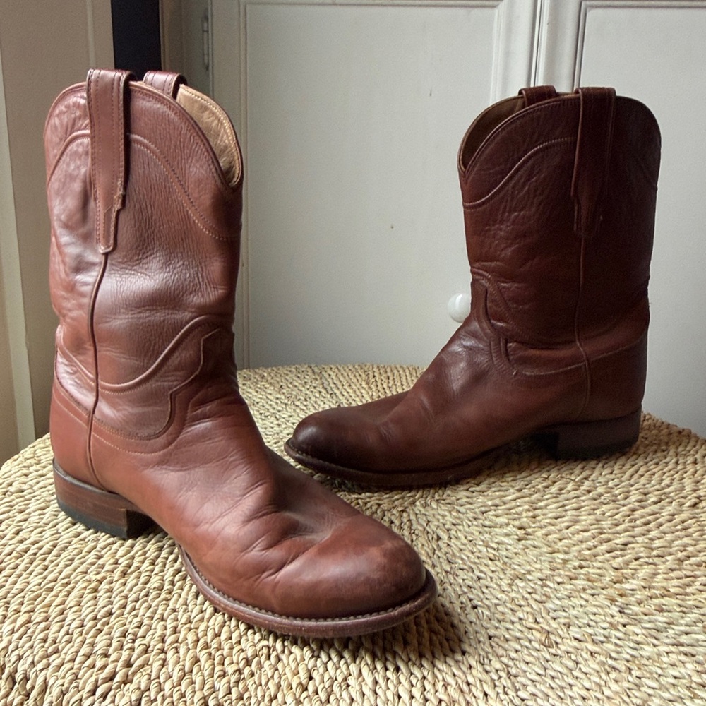 Tecovas "The Earl" Bourbon Calf Roper Boots Men’s 10.5 Wide (EE) - Retired Color - Picture 6 of 9